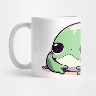 Little green frog friend Mug